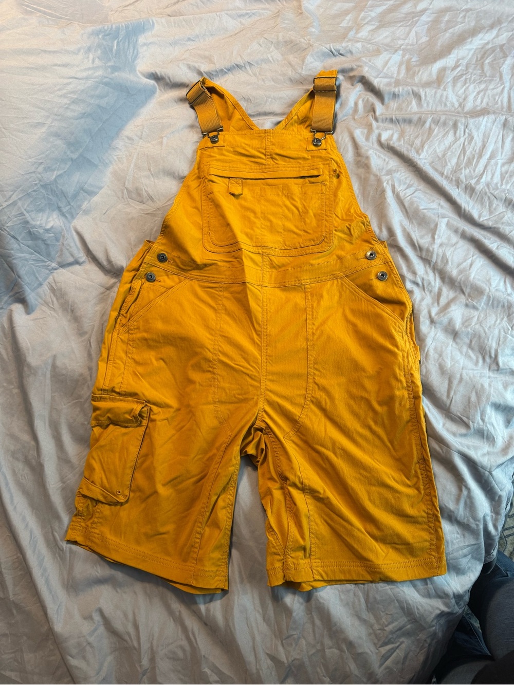 Women’s Duluth Yellow Short Overalls
